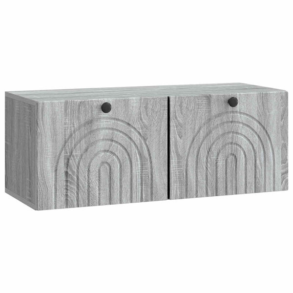 Seinälle asennettava TV-kaappi Harmaa sonoma 78,5 x 31 x 30 cm