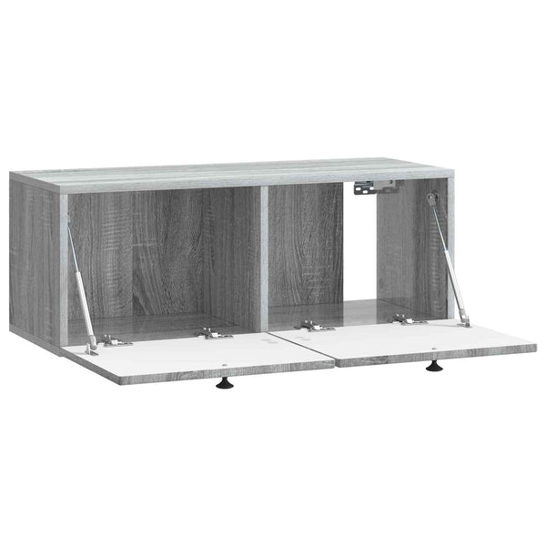 Seinälle asennettava TV-kaappi Harmaa sonoma 78,5 x 31 x 30 cm