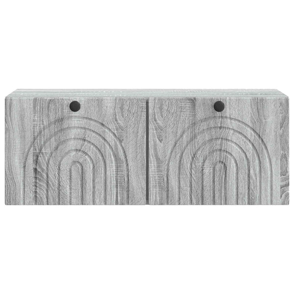 Seinälle asennettava TV-kaappi Harmaa sonoma 78,5 x 31 x 30 cm