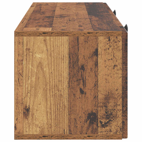 Seinälle asennettava TV-kaappi Vanha puu 78,5 x 31 x 30 cm