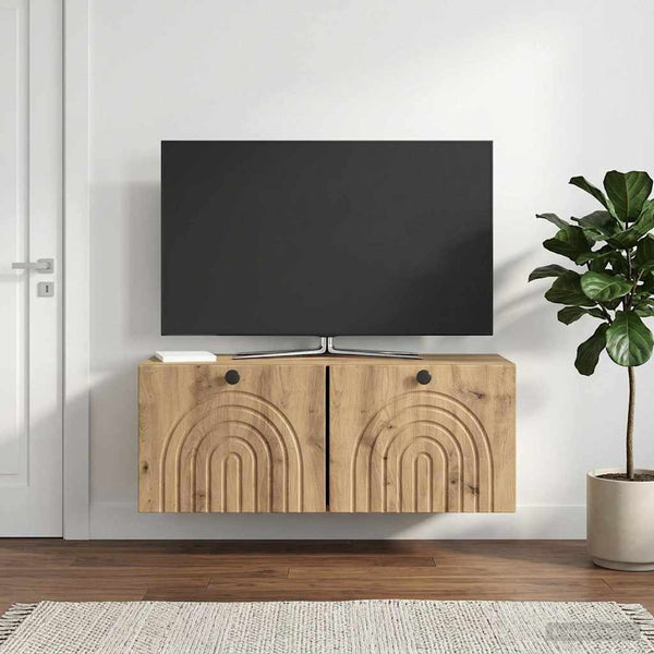 Seinälle asennettava TV-kaappi 78,5 x 31 x 30 cm Artisaanitammi