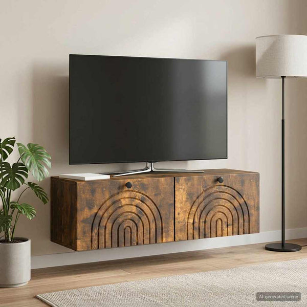 Seinälle asennettava TV-kaappi Savutammi 98 x 31 x 30 cm