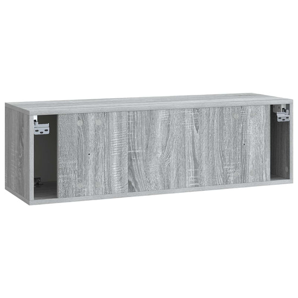 Seinälle asennettava TV-kaappi Harmaa sonoma 98 x 31 x 30 cm