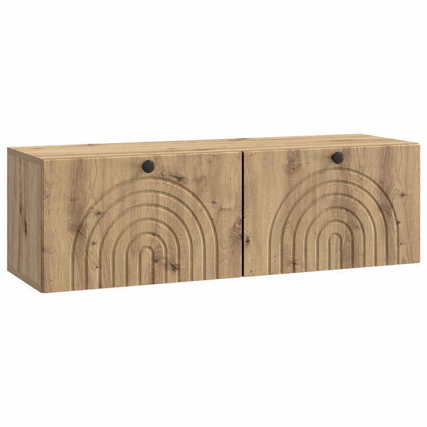 Seinälle asennettava TV-kaappi 98 x 31 x 30 cm Artisaanitammi