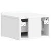 Seinälle Kiinnitettävä Yöpöytä Korkeakiiltoinen valkoinen