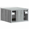 Seinälle Kiinnitettävä Yöpöytä Harmaa sonoma 33 x 34,5 x 24 cm