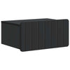 Seinälle Kiinnitettävä Yöpöytä Musta 49 x 34,5 x 24 cm