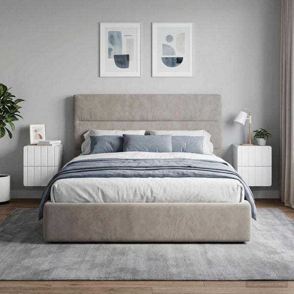 Seinälle Kiinnitettävä Yöpöytä 2 kpl valkoinen