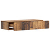 Seinälle Asennettava Sivupöytä Vanha puu 87,5 x 34,5 x 17 cm