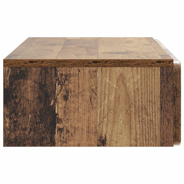 Seinälle Asennettava Sivupöytä Vanha puu 87,5 x 34,5 x 17 cm