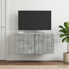 Seinälle asennettava TV-kaappi 59,5 x 41 x 30 cm Betoninharmaa