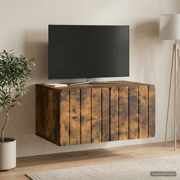 Seinälle asennettava TV-kaappi 59,5 x 41 x 30 cm Savutammi