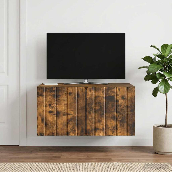 Seinälle asennettava TV-kaappi 59,5 x 41 x 30 cm Savutammi