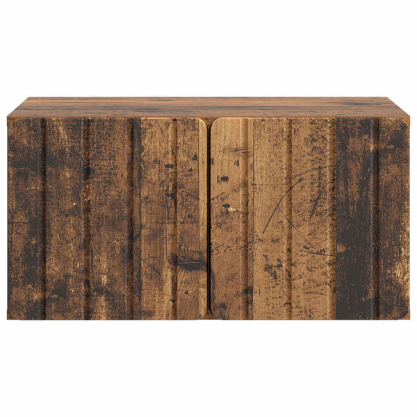 Seinälle asennettava TV-kaappi 59,5 x 41 x 30 cm Vanha puu