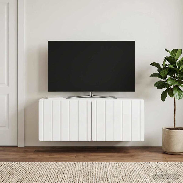 Seinälle asennettava TV-kaappi 78,5 x 41 x 30 cm Tekninen puu