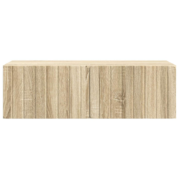 Seinälle asennettava TV-kaappi 98 x 41 x 30 cm Sonoma-tammi