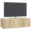 Seinälle asennettava TV-kaappi 98 x 41 x 30 cm Sonoma-tammi
