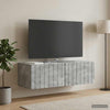 Seinälle asennettava TV-kaappi 98 x 41 x 30 cm Betoninharmaa