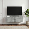 Seinälle asennettava TV-kaappi 98 x 41 x 30 cm Betoninharmaa