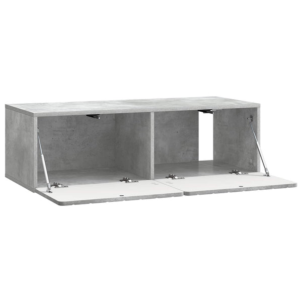 Seinälle asennettava TV-kaappi 98 x 41 x 30 cm Betoninharmaa