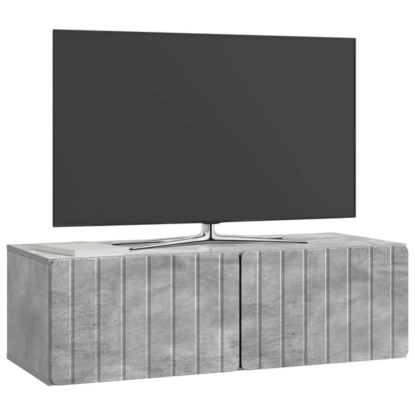 Seinälle asennettava TV-kaappi 98 x 41 x 30 cm Betoninharmaa