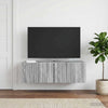 Seinälle asennettava TV-kaappi 98 x 41 x 30 cm Harmaa Sonoma
