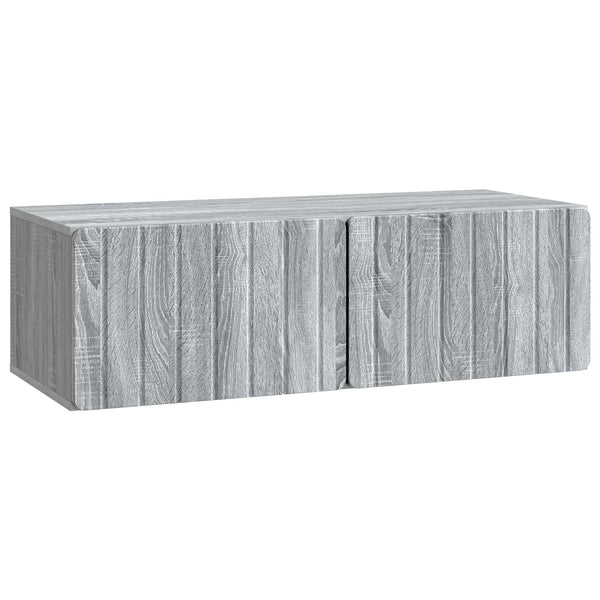 Seinälle asennettava TV-kaappi 98 x 41 x 30 cm Harmaa Sonoma