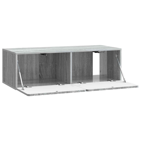 Seinälle asennettava TV-kaappi 98 x 41 x 30 cm Harmaa Sonoma