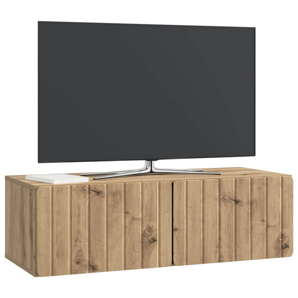 Seinälle asennettava TV-kaappi 98 x 41 x 30 cm Artisaanitammi