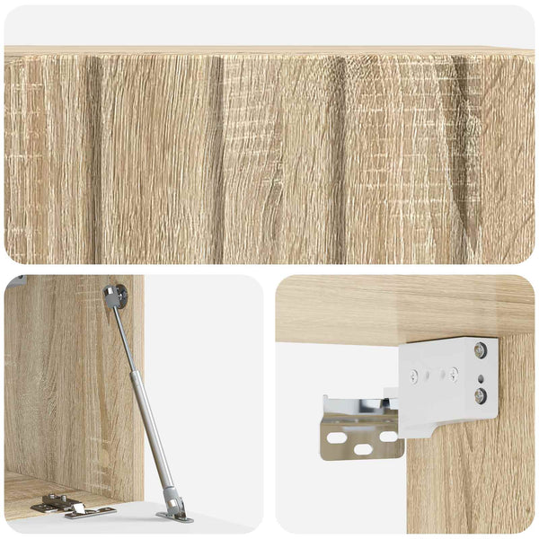 Seinälle asennettava TV-kaappi 59,5 x 31 x 30 cm Sonoma-tammi