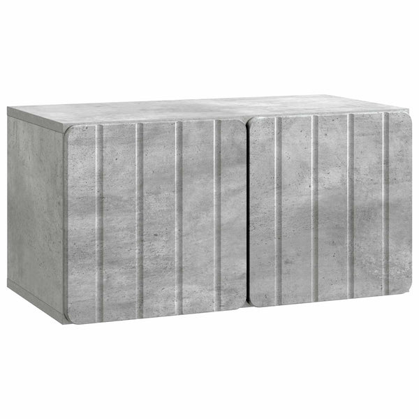 Seinälle asennettava TV-kaappi 59,5 x 31 x 30 cm Betoninharmaa