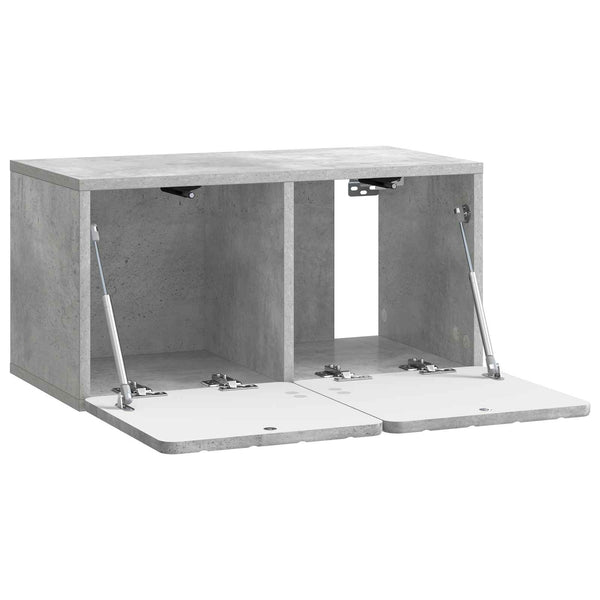 Seinälle asennettava TV-kaappi 59,5 x 31 x 30 cm Betoninharmaa