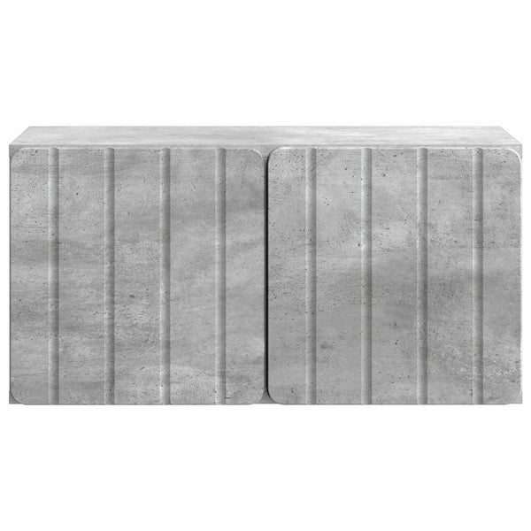 Seinälle asennettava TV-kaappi 59,5 x 31 x 30 cm Betoninharmaa