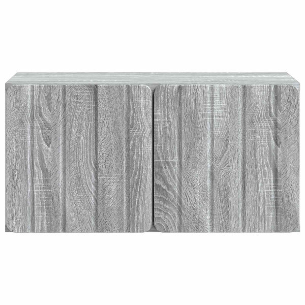 Seinälle asennettava TV-kaappi 59,5 x 31 x 30 cm Harmaa Sonoma