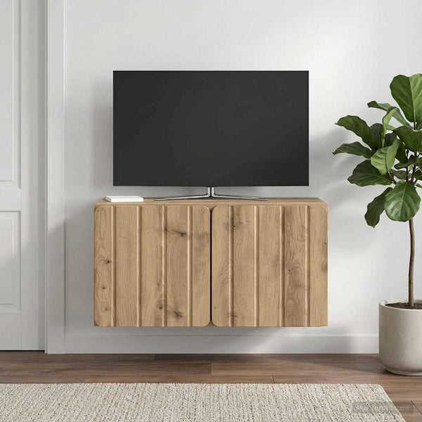 Seinälle asennettava TV-kaappi 59,5 x 31 x 30 cm Artisaanitammi