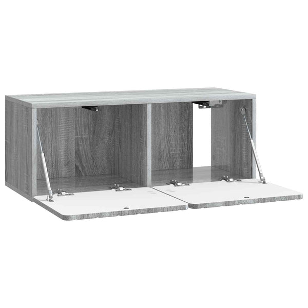 Seinälle asennettava TV-kaappi 78,5 x 31 x 30 cm Harmaa Sonoma