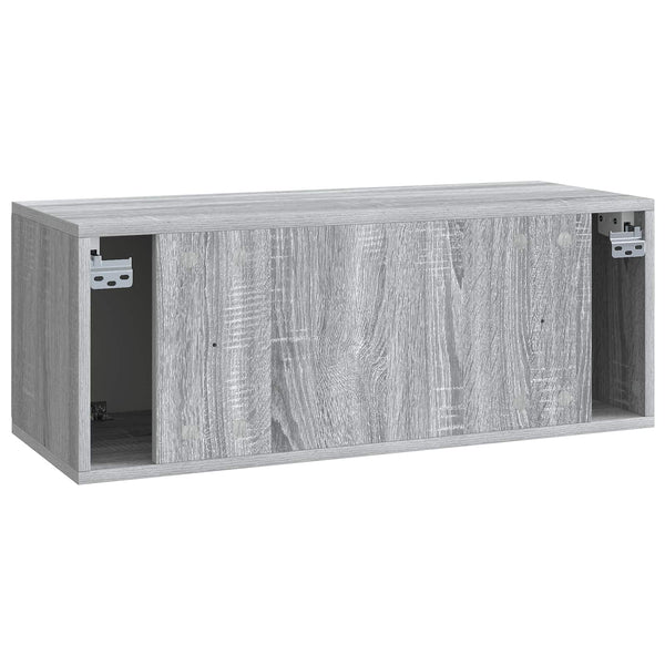 Seinälle asennettava TV-kaappi 78,5 x 31 x 30 cm Harmaa Sonoma