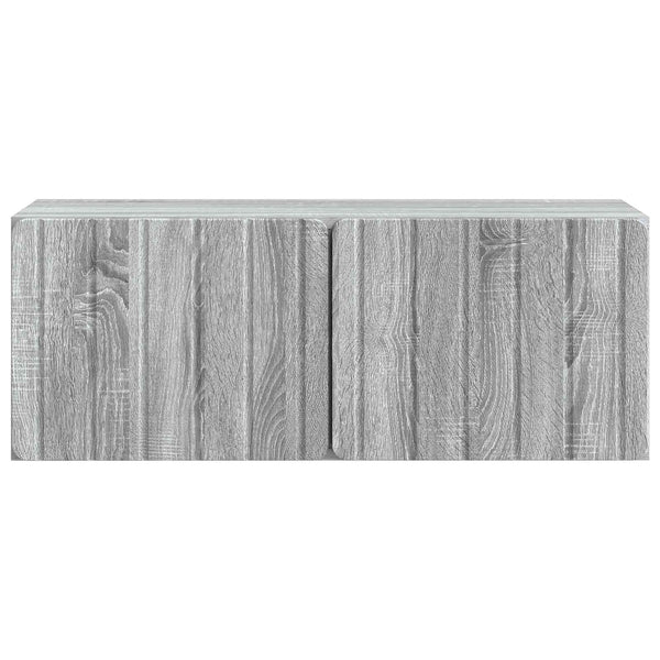 Seinälle asennettava TV-kaappi 78,5 x 31 x 30 cm Harmaa Sonoma