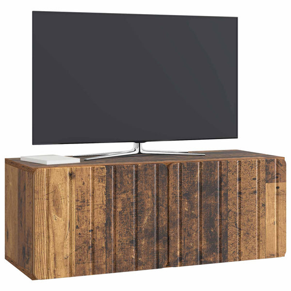 Seinälle asennettava TV-kaappi 78,5 x 31 x 30 cm Vanha puu