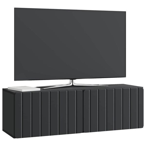 Seinälle asennettava TV-kaappi 98 x 31 x 30 cm Musta