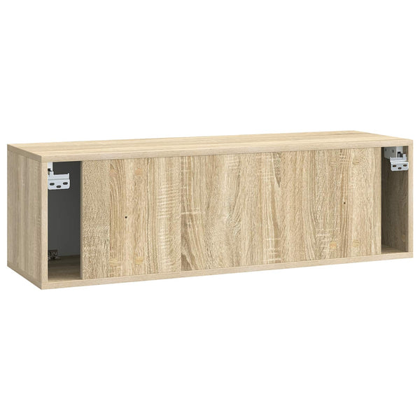 Seinälle asennettava TV-kaappi 98 x 31 x 30 cm Sonoma-tammi