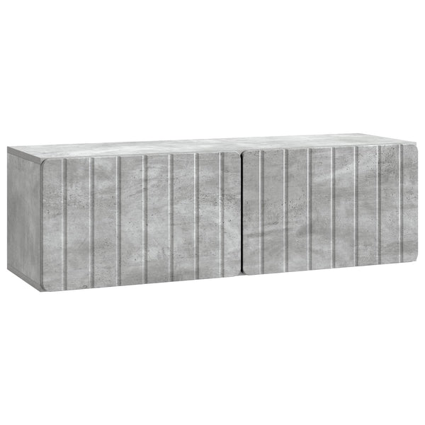 Seinälle asennettava TV-kaappi 98 x 31 x 30 cm Betoninharmaa