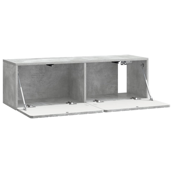 Seinälle asennettava TV-kaappi 98 x 31 x 30 cm Betoninharmaa
