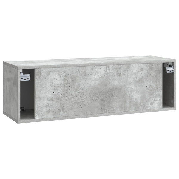 Seinälle asennettava TV-kaappi 98 x 31 x 30 cm Betoninharmaa