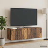 Seinälle asennettava TV-kaappi 98 x 31 x 30 cm Vanha puu