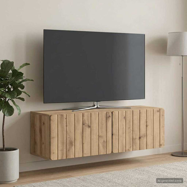 Seinälle asennettava TV-kaappi 98 x 31 x 30 cm Artisaanitammi