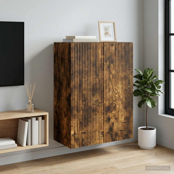 Seinälle Kiinnitettävä Kaappi 66 x 34,5 x 90 cm Tekninen puu