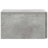 Seinälle Kiinnitettävä Yöpöytä 2 kpl Betoninharmaa