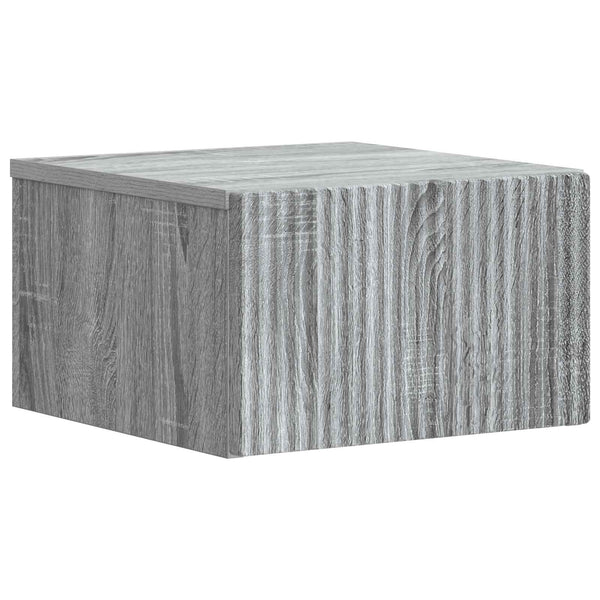 Seinälle Kiinnitettävä Yöpöytä Harmaa sonoma 33 x 34,5 x 20 cm