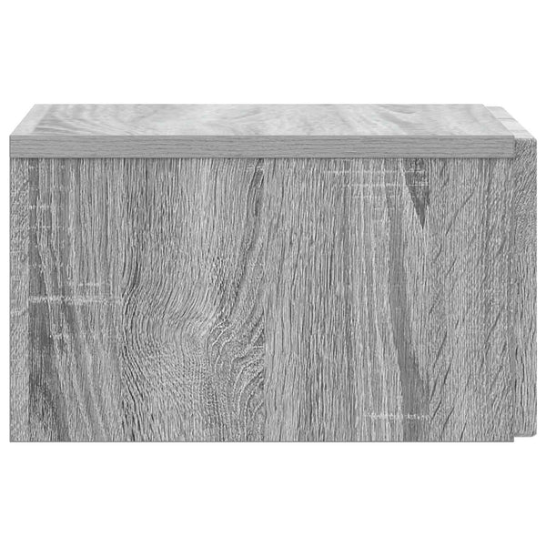 Seinälle Kiinnitettävä Yöpöytä Harmaa sonoma 33 x 34,5 x 20 cm